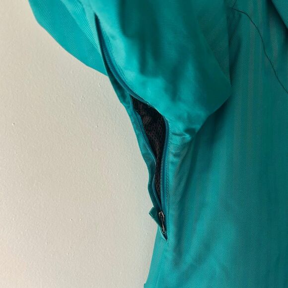 Burton Ginger DRYRIDE Snowboard Jacket Womens L Teal Herringbone Fleece Lined - Picture 11 of 14
